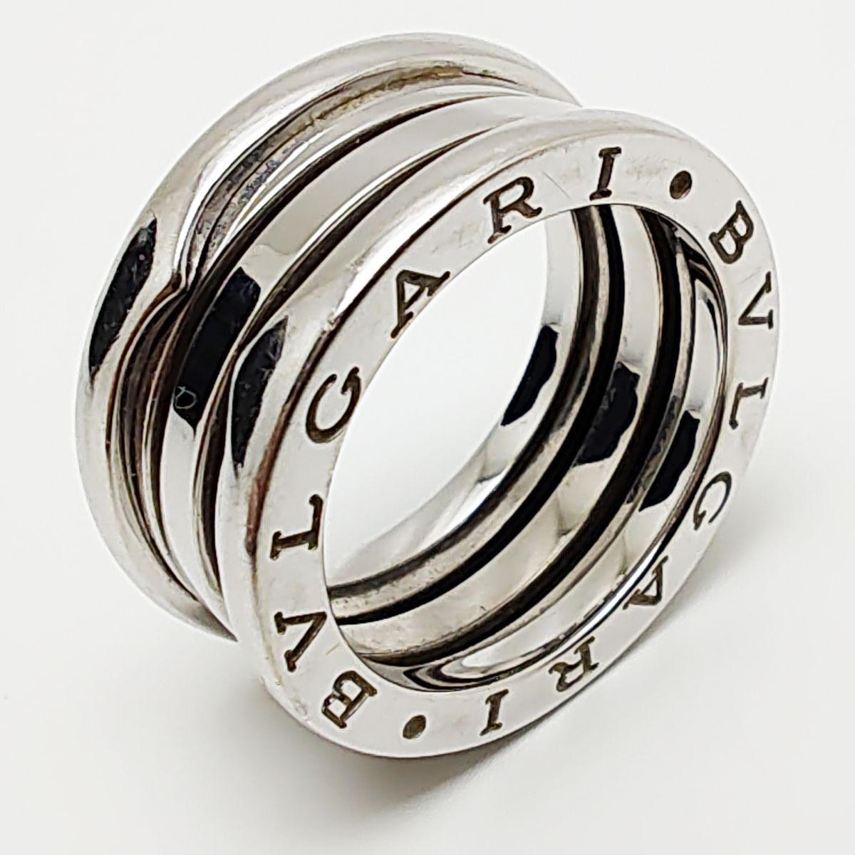 ブルガリ B-zero1 リング 4バンド ホワイトゴールド K18 AU750WG 指輪