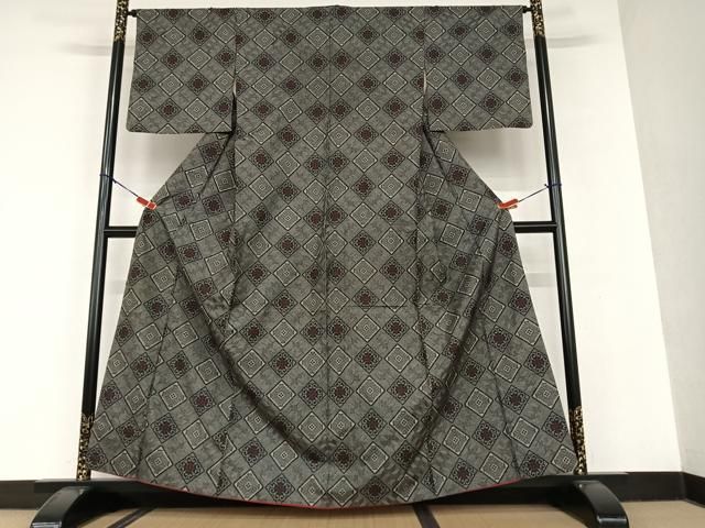 平和屋着物○本場大島紬 龍郷絣 花菱文 正絹 逸品 AAAU8399zg - メルカリ 