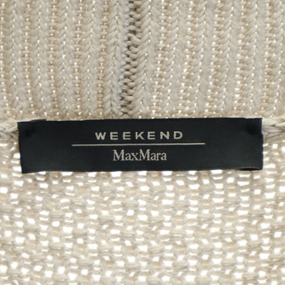 マックスマーラウィークエンド 5分袖 ショールカラー ニット ロング