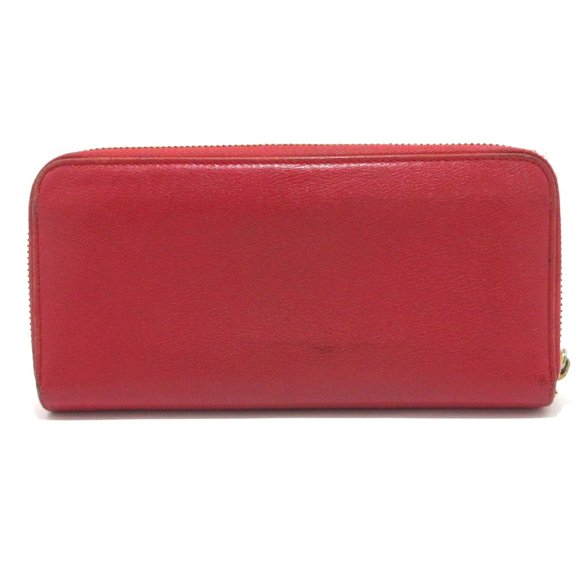 LOEWE ロエベ 長財布 アマソナ レッド ラウンドファスナー レザー