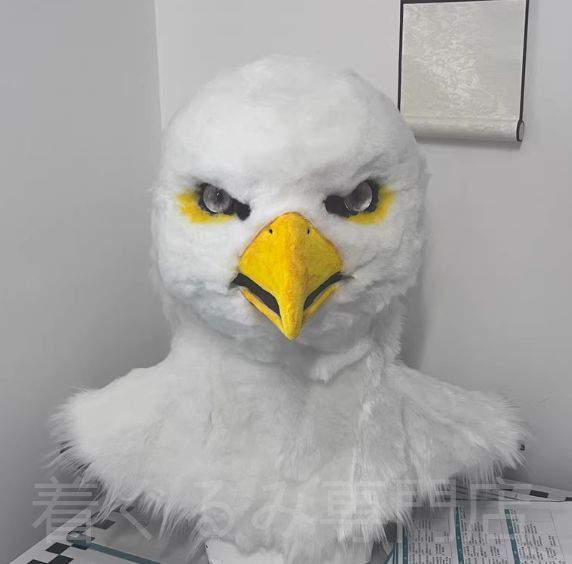 鳥　着ぐるみ　ヘッド全頭　ヘッドケモノ 着ぐるみヘッド 鳥 鷹 全頭ヘッド ケモノ ファースーツ ぬいぐるみ