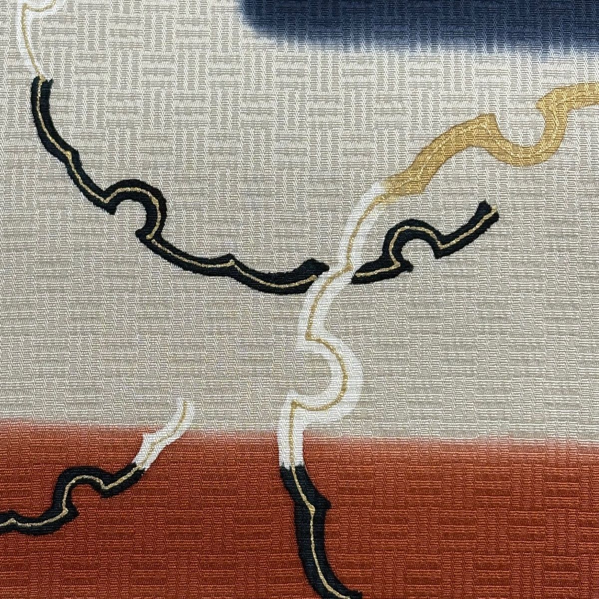 売約済み【秋のおしゃれ用に】新品未使用 正絹雪輪名古屋帯☆