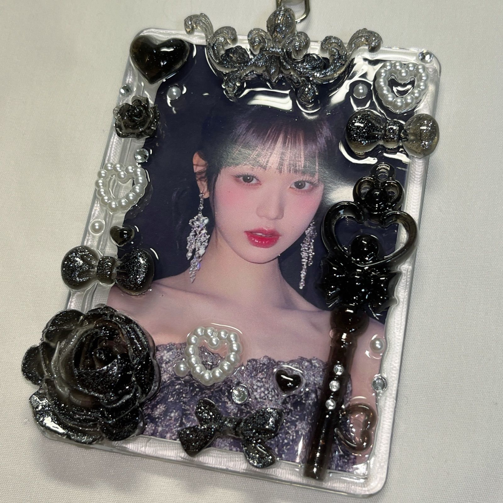 ハンドメイド　トレカケース　キーホルダー ネコポス対応】ピックミー フォトキーホルダー（フォトホルダー/トレカ