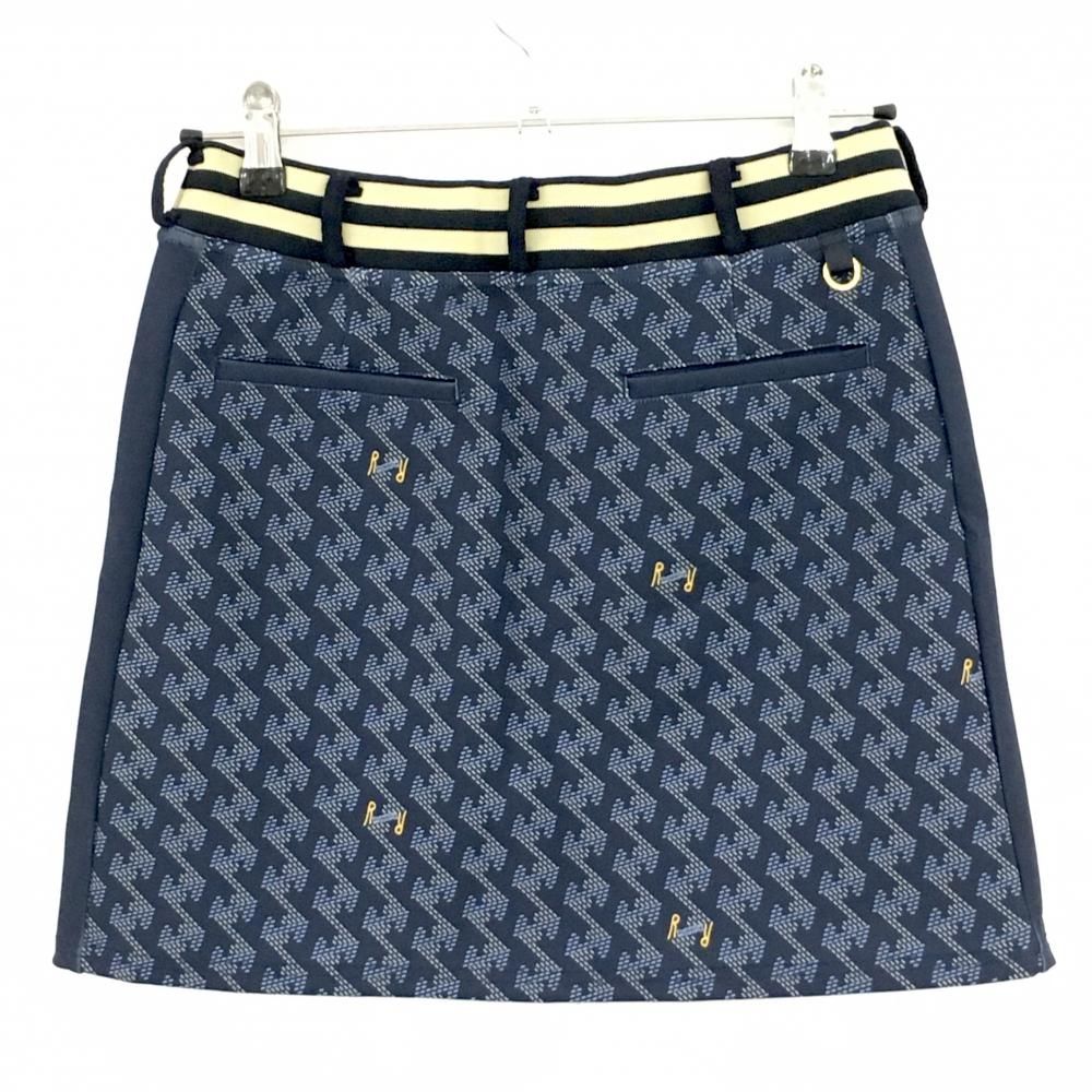 ☆値下げ☆【超美品】レザレクション スカート ネイビー×ベージュ 総柄