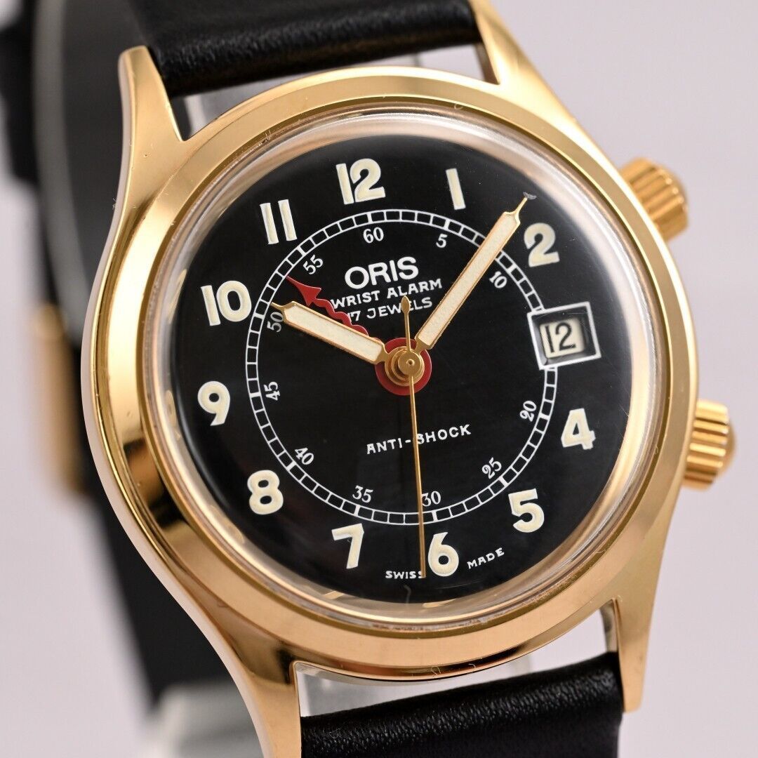 オリス 手巻き 日付、アラーム付き 稼働品 B 6346 420-7387 Oris Wrist Alarm 420-7387 | Ref. 420-7387 Watches on Chrono24