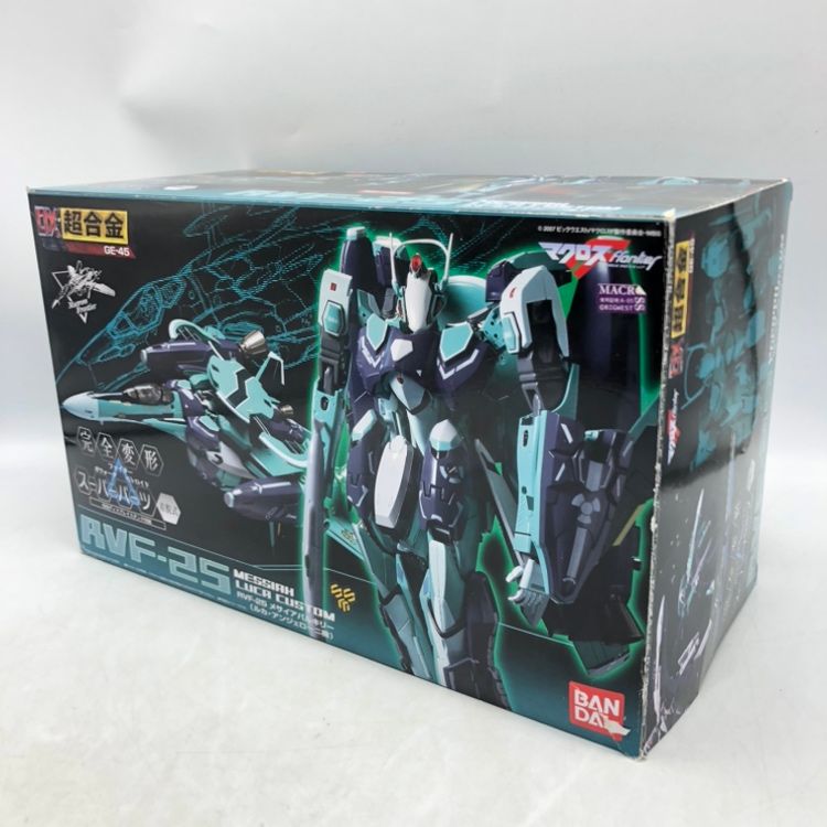 【中古】バンダイ　DX超合金 RVF-25ﾒｻｲｱ(ﾙｶ機)　開封品、箱傷み有、色褪せ有、キズ汚れ有[70]