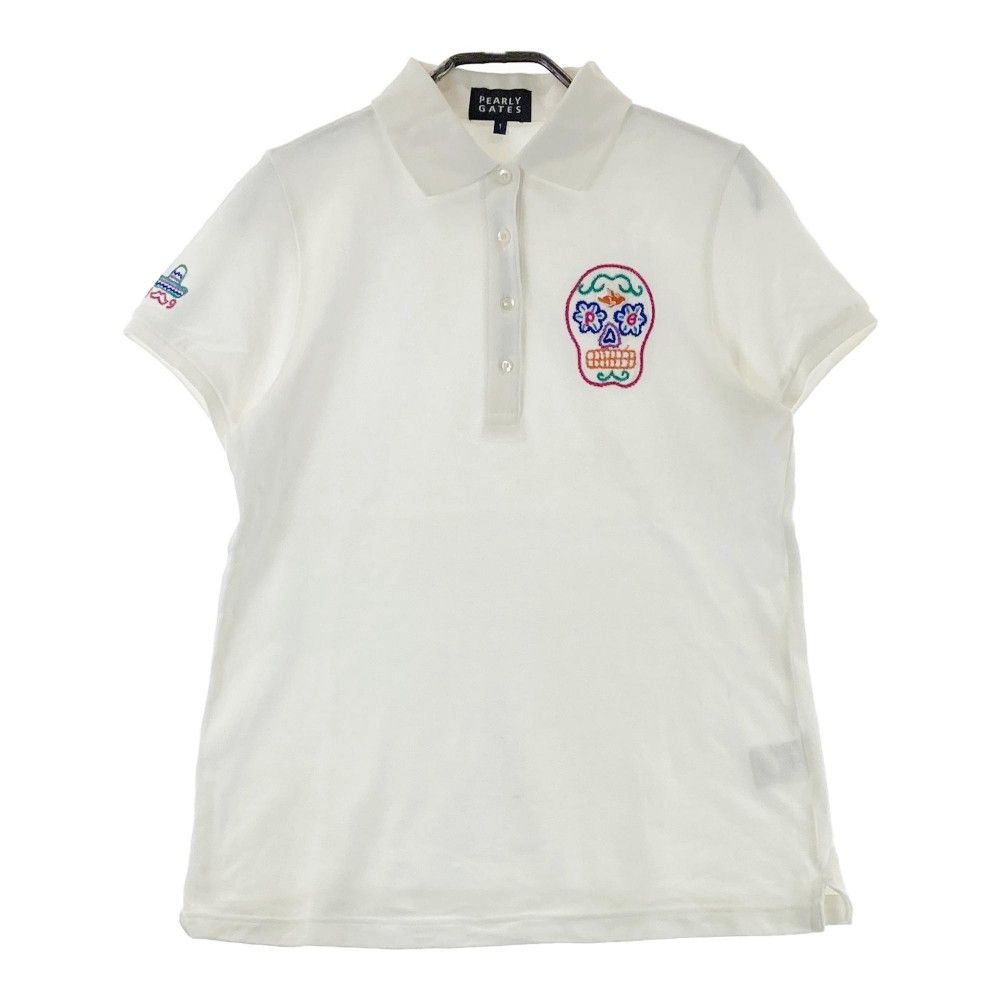 PEARLY GATES ポロシャツ レディースL ホワイト 89/35 PEARLY GATES