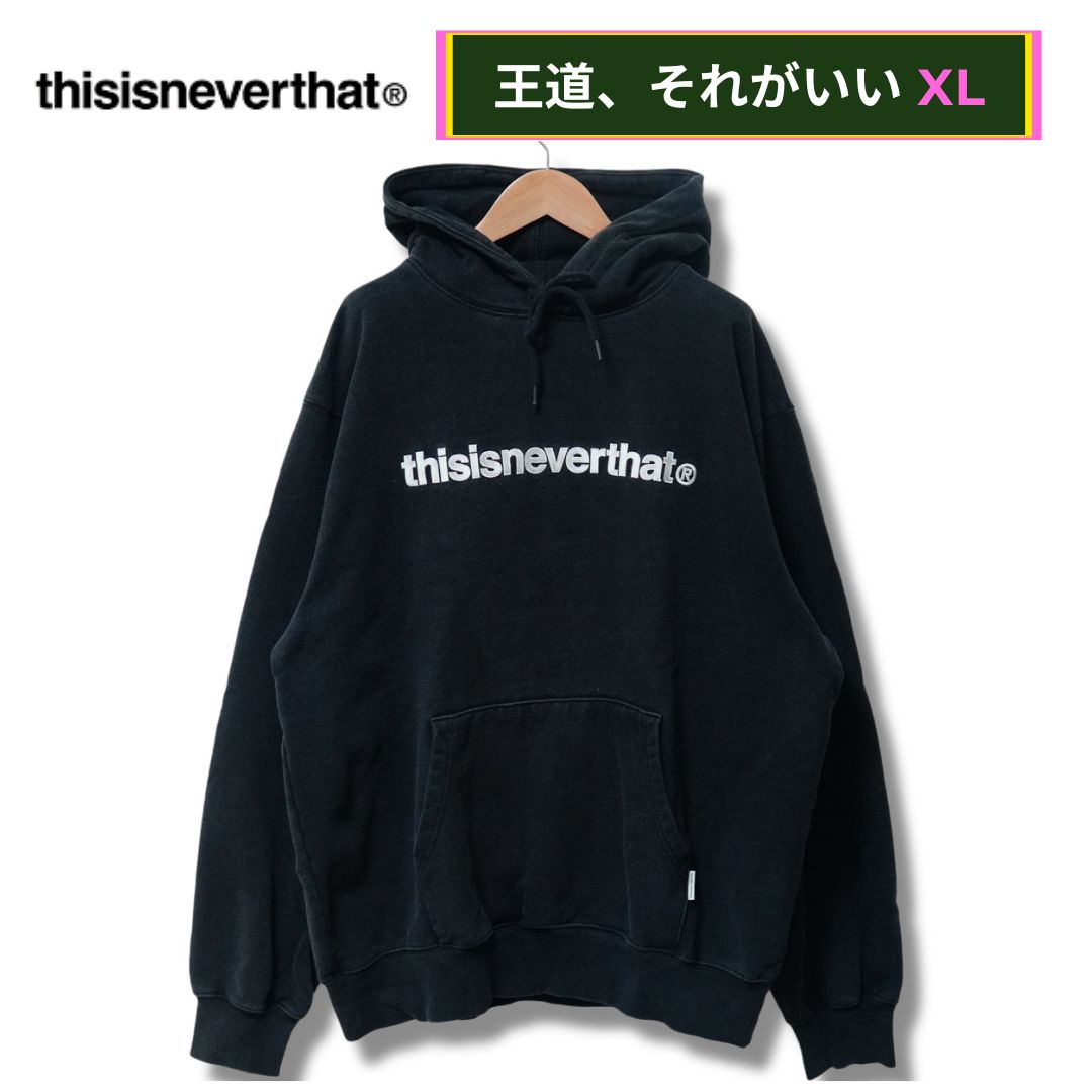thisisneverthat/ネバザ/フーディ/パーカー/XLサイズ/刺繍ロゴ T-Logo Hoodie（パーカー）｜thisisneverthat（ディスイズネバー