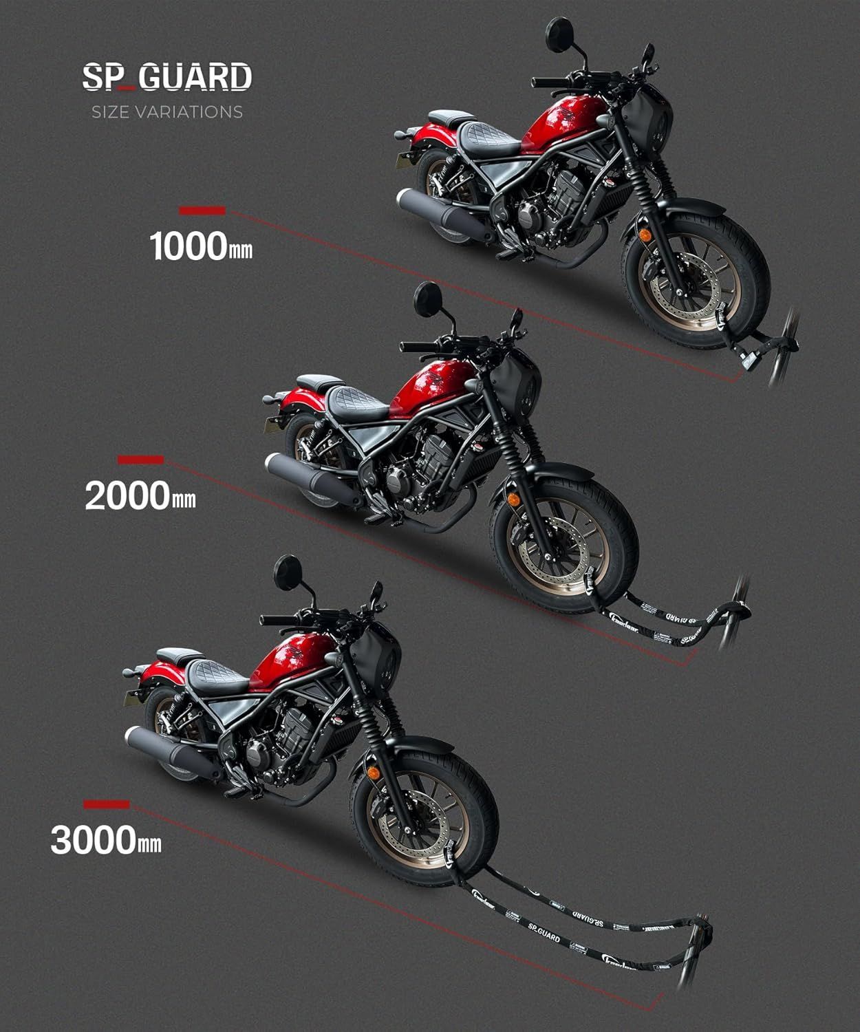 Kaedear(カエディア) バイク ロック チェーンロック 鍵 チェーン