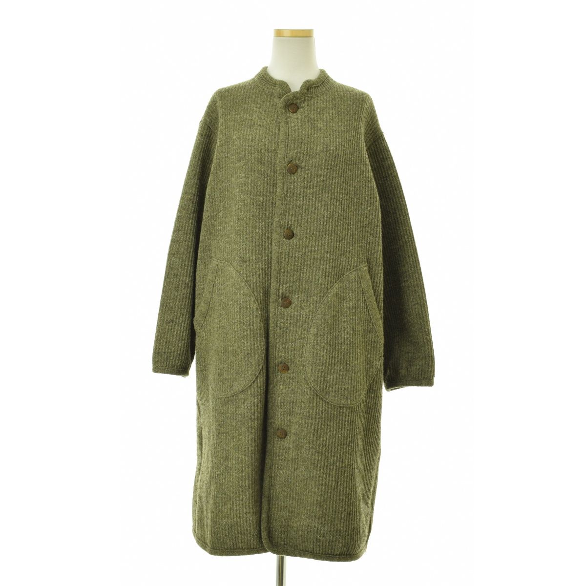 45rpm ニットロングコート rienda | 【岡崎紗絵さん着用アイテム】オーバーネック