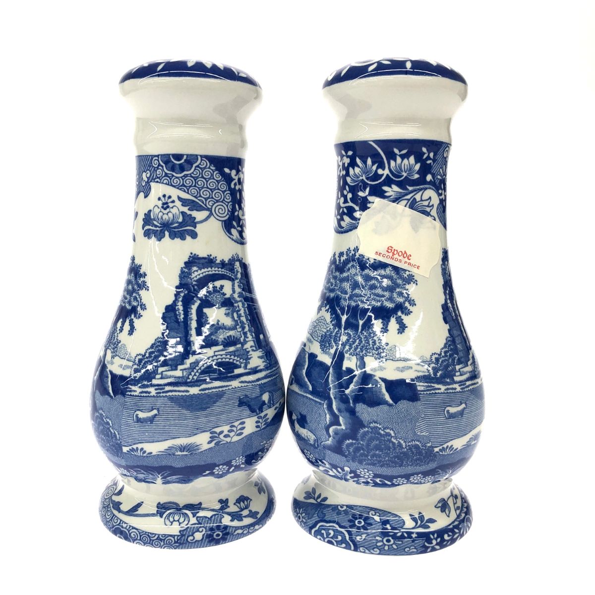 良好 SPODE スポード ブルーイタリアン ソルト-ペッパー ホワイト ブルー 240001152986