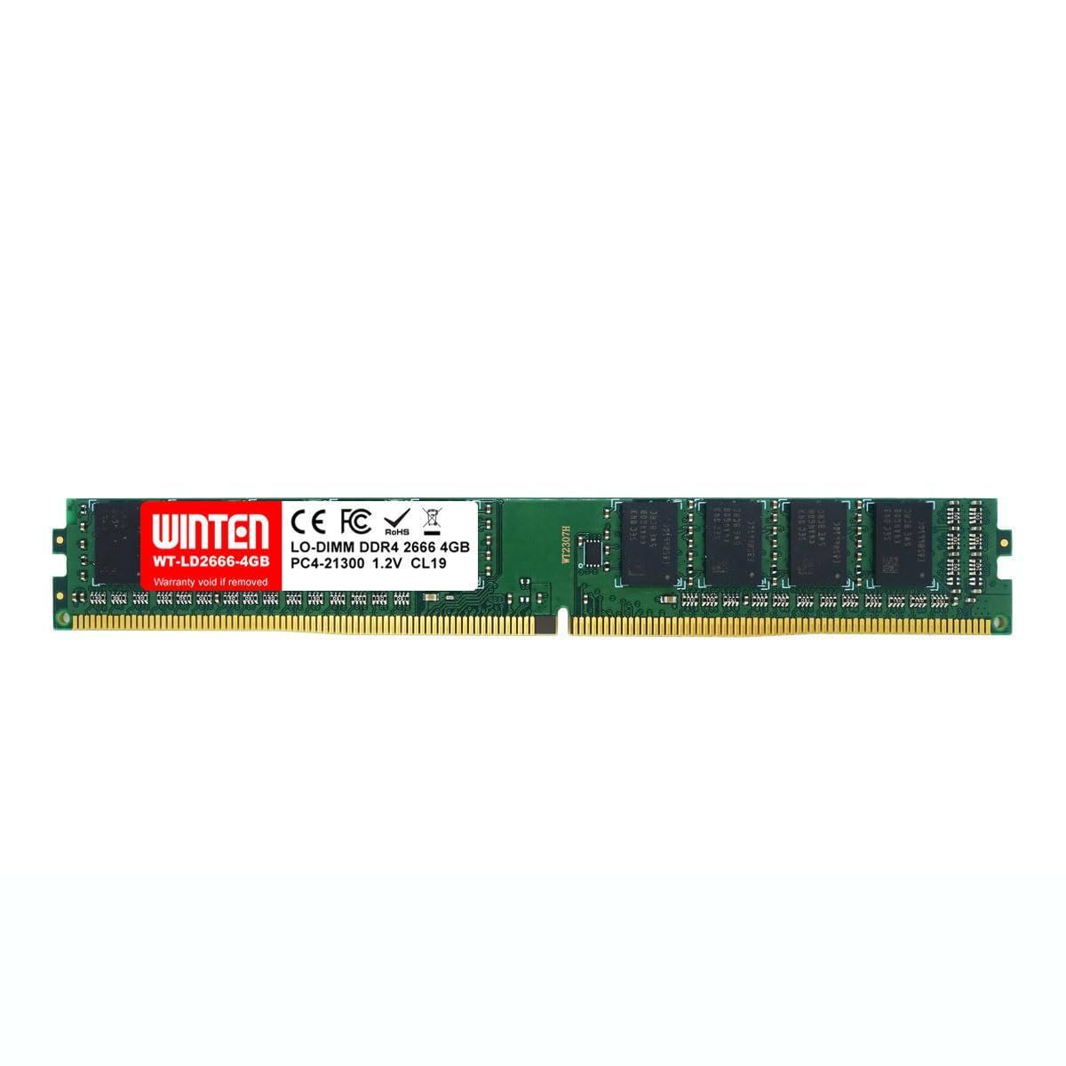 Lodimm 新品 WINTEN デスクトップPC用 メモリ DDR4 2666 PC4-21300 4GB 288Pin CL19 1.2V DIMM ...