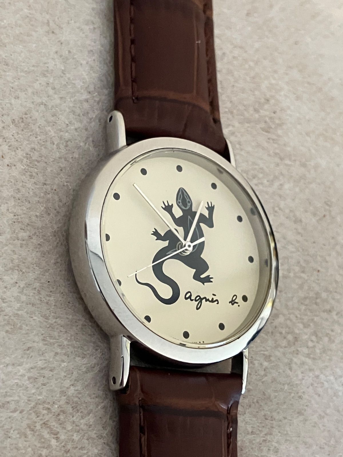 トカゲ文字盤 QZ