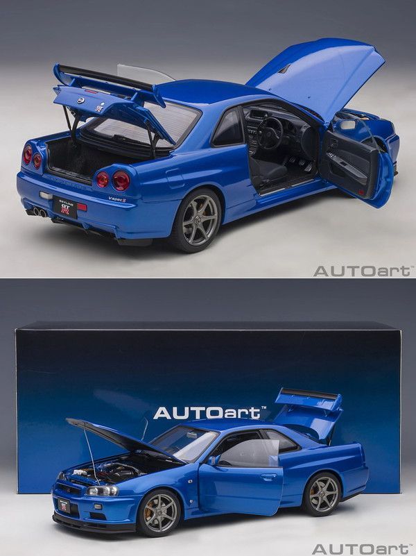 ターリーズさん専用 新品 AUTOart 1/18 日産 スカイライン GT-R (R34) Vスペック II