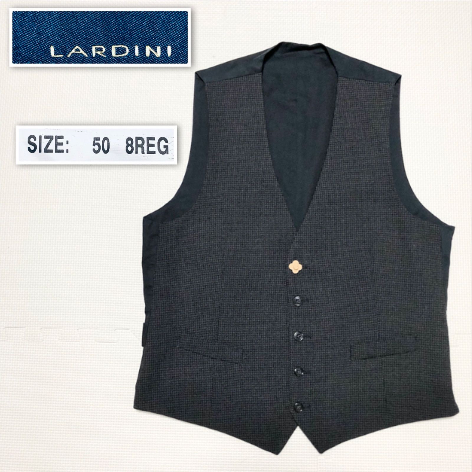 Lardini ラルディーニ　ベスト　ジレ　ニット　ストレッチ　未使用　イタリア ラルディーニ ジレ（素材（生地・毛糸）綿・コットン