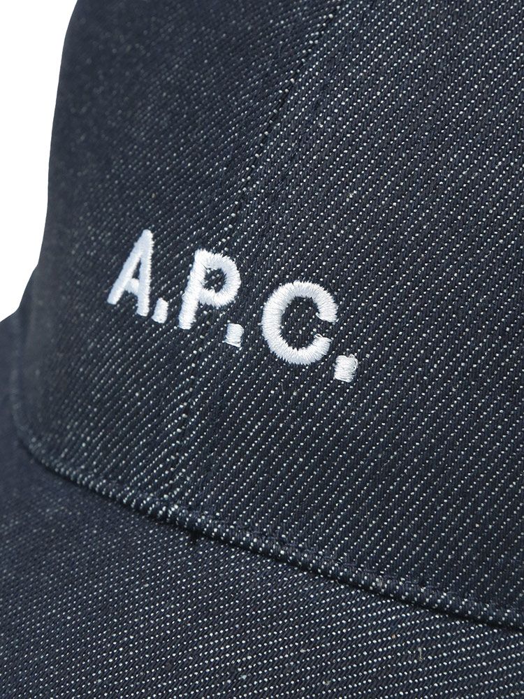 A.P.C (アーペーセー) フロントロゴ刺繍デニムキャップ