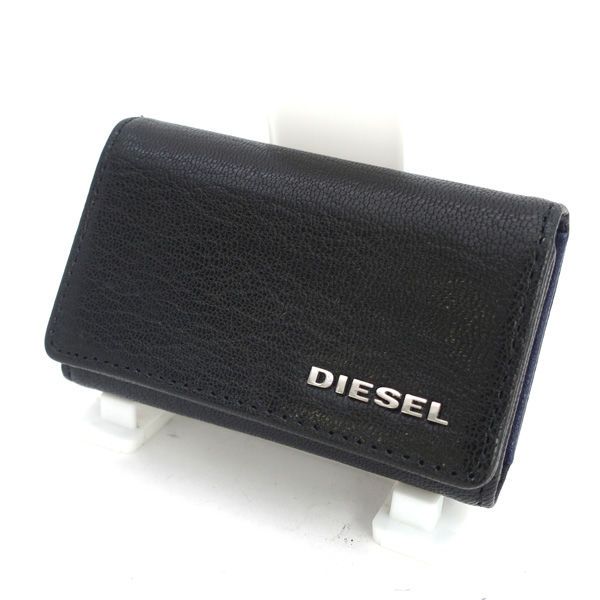 ディーゼル DIESEL レザー キーケース　ブラック　黒　x09010　箱付き ディーゼル DIESEL レザー キーケース ブラック 黒 x09010 箱付き