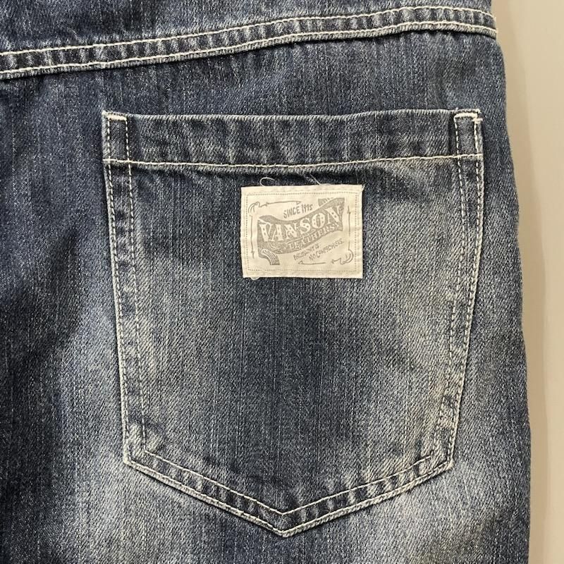 VANSON ヴァンソン サロペット オーバーオール サロペット オーバーオール ワンスター 刺繍 ワッペン デニム オールインワン つなぎ ツナギ オーバーオール バイカー アメカジテイスト KIN-KAAI_COM