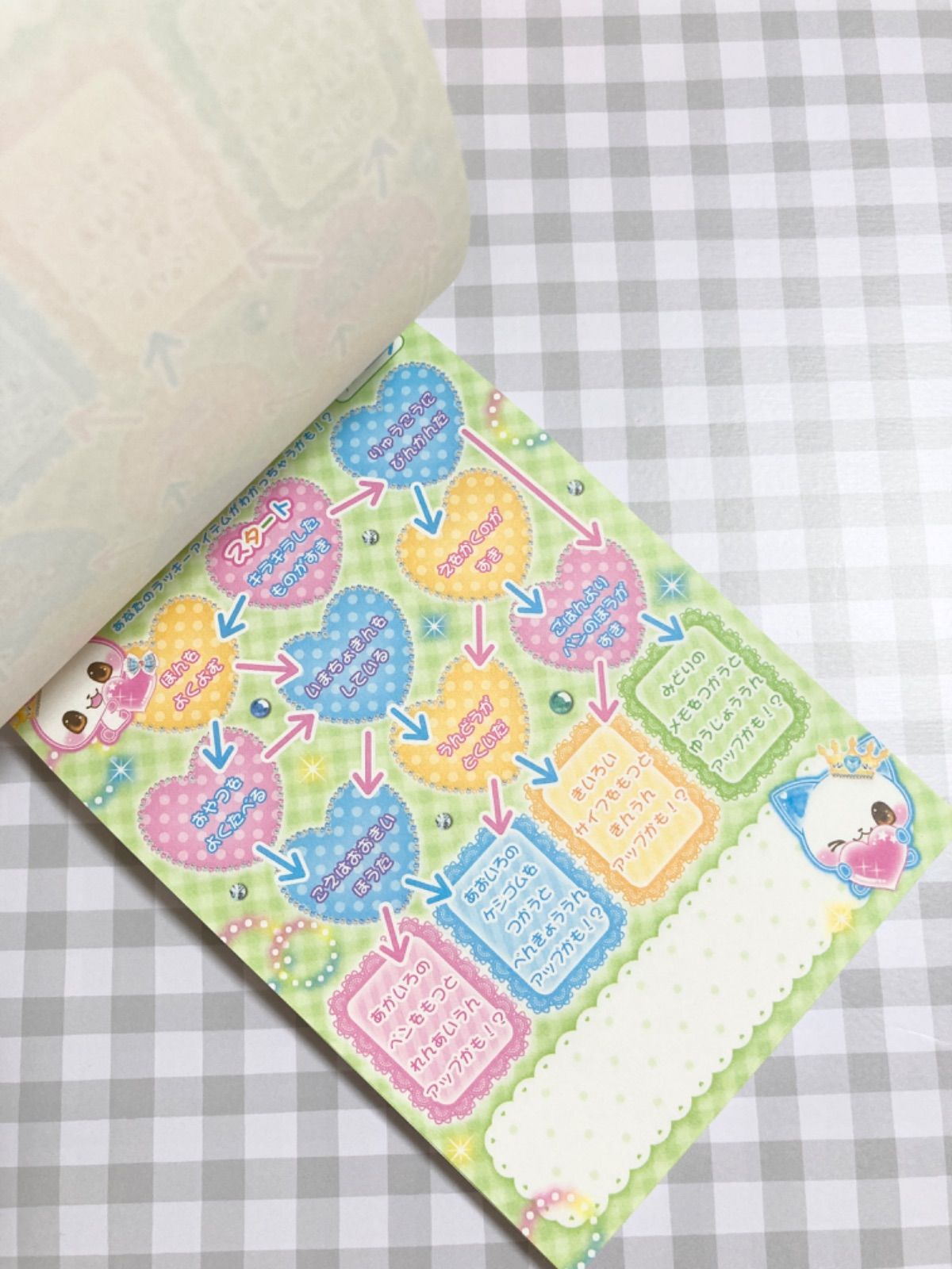 平成レトロ】メモ帳 マジカル とけちゃうメモ jewelry love うさぎ