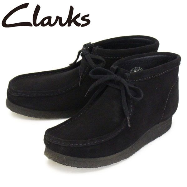 Clarks (クラークス) 26133281 Wallabee Boot ワラビーブーツ メンズブーツ Black Suede CL003 clarks UK8-約26cm