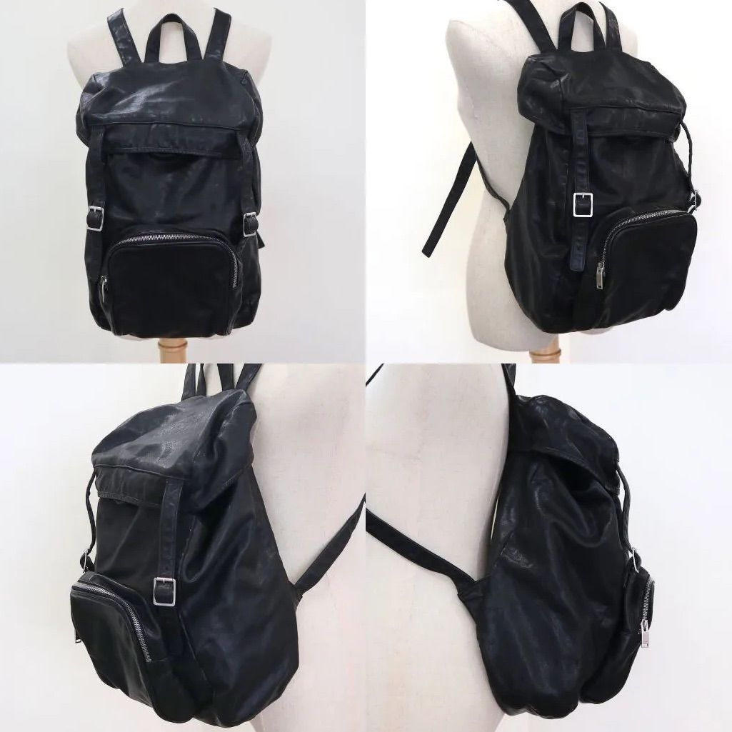 ☆SAINT LAURENT☆ サンローラン バックパック レザー ブラック 