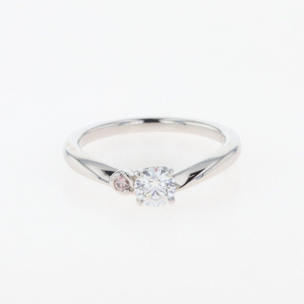 ダイヤモンド デザインリング プラチナ 指輪 メレダイヤ リング 7号  