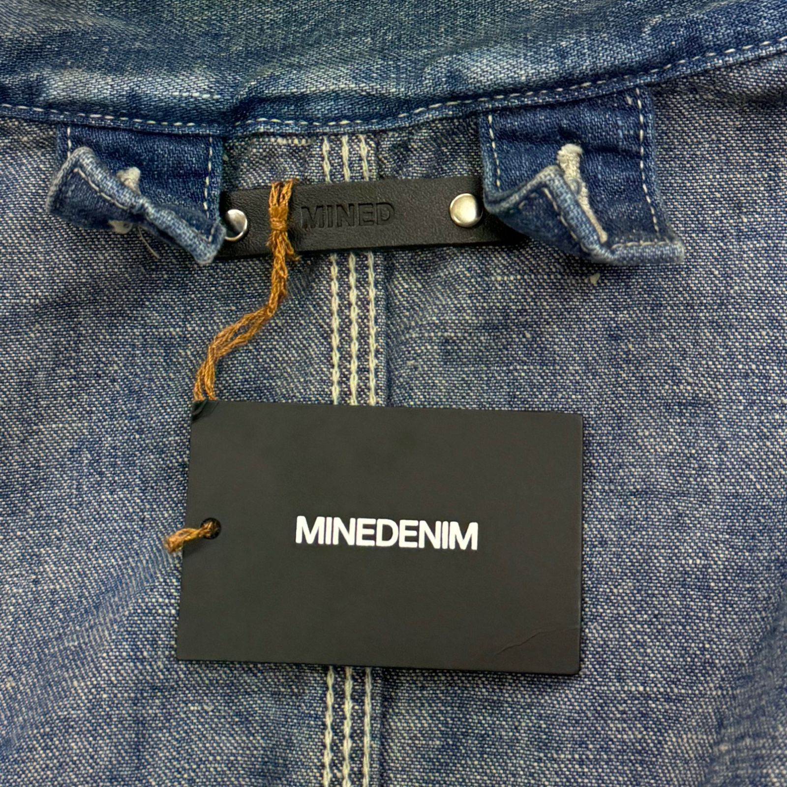 参考上代71500円 未使用品 MINEDENIM G.Nep Denim Liner Coverall JKT