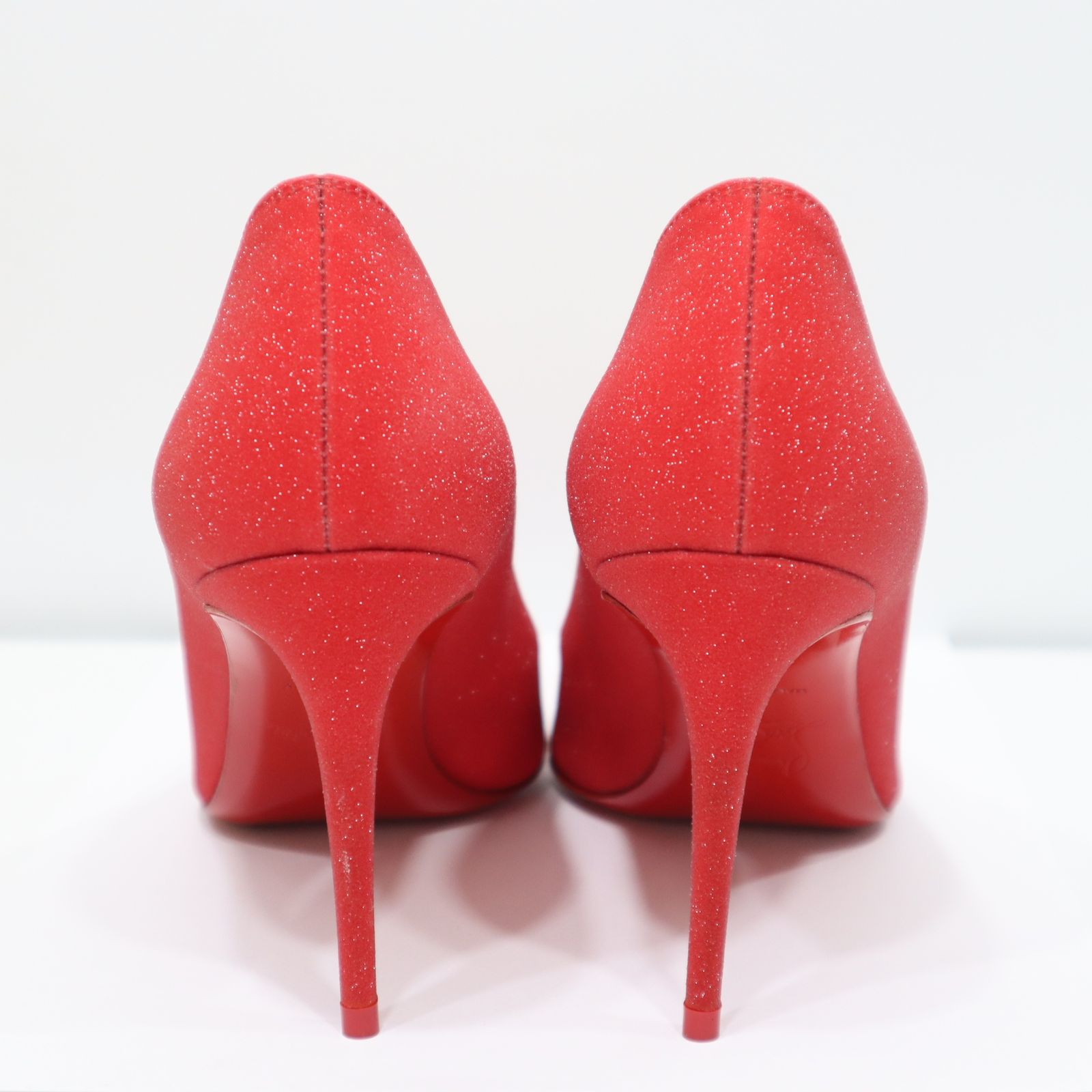 Christian Louboutin クリスチャン ルブタン ヒール パンプス 靴 37サイズ KATE85 レッド ラメ 箱有 H20791 WWW_WOWDIGSITE_COM