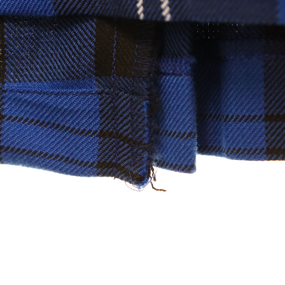 KIDILL (キディル) 23AW FOLD PLEATS PANTS BRITISH TARTAN BLUE KIDILL (キディル) 23AW FOLD PLEATS PANTS BRITISH TARTAN BLUE