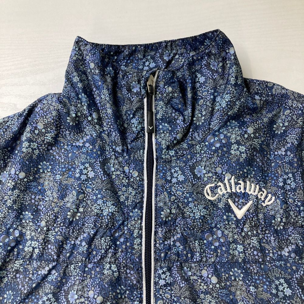サイズ M CALLAWAY キャロウェイ レッドレーベル 蓄熱 ジップジャケット 花柄 ネイビー系 240101475101 ゴルフウェア メンズ ストスト LLC-HASEGAWATOSO_COM