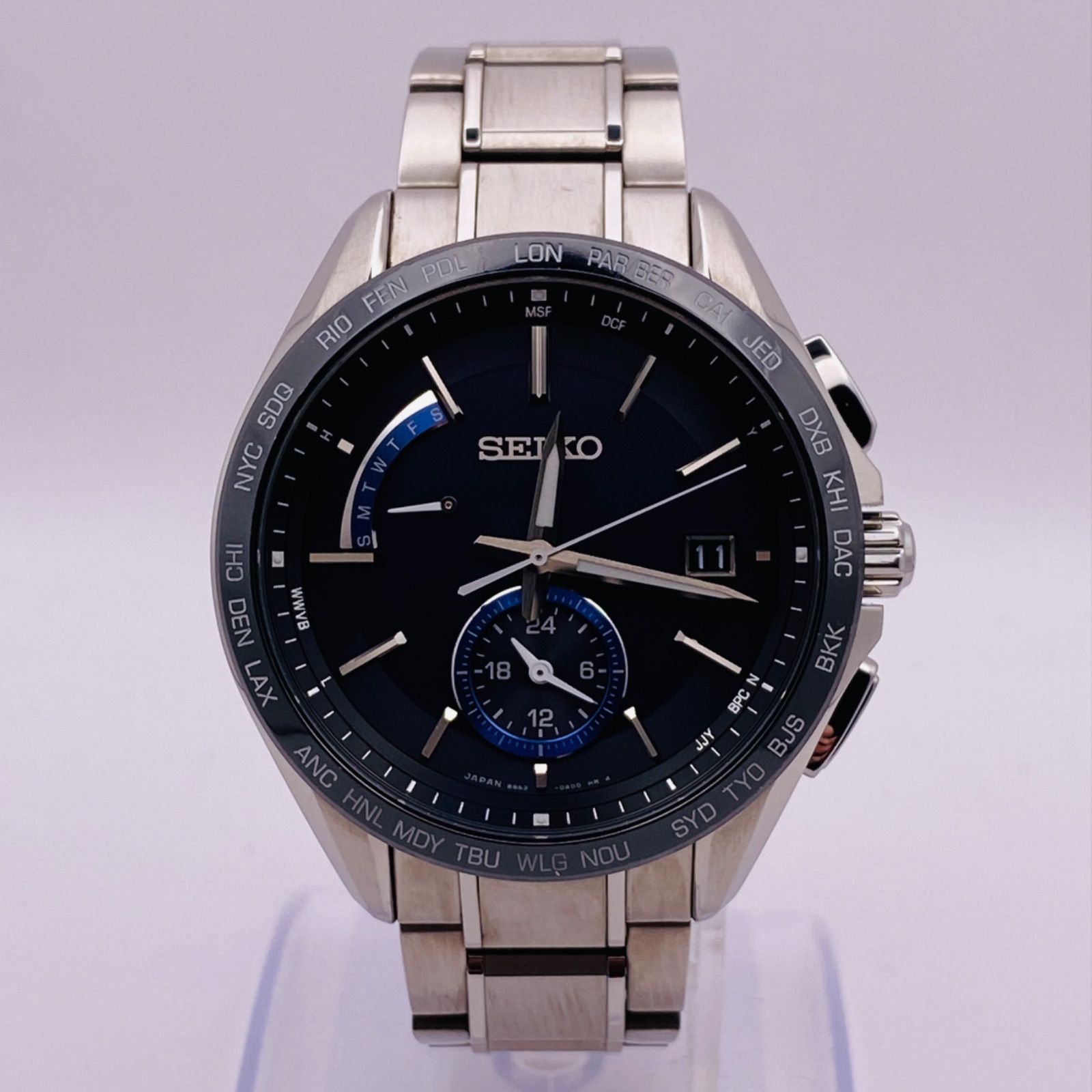 T317）良品 正常稼動 SEIKO セイコー 電波ソーラー BRIGHTZ ブライツ 