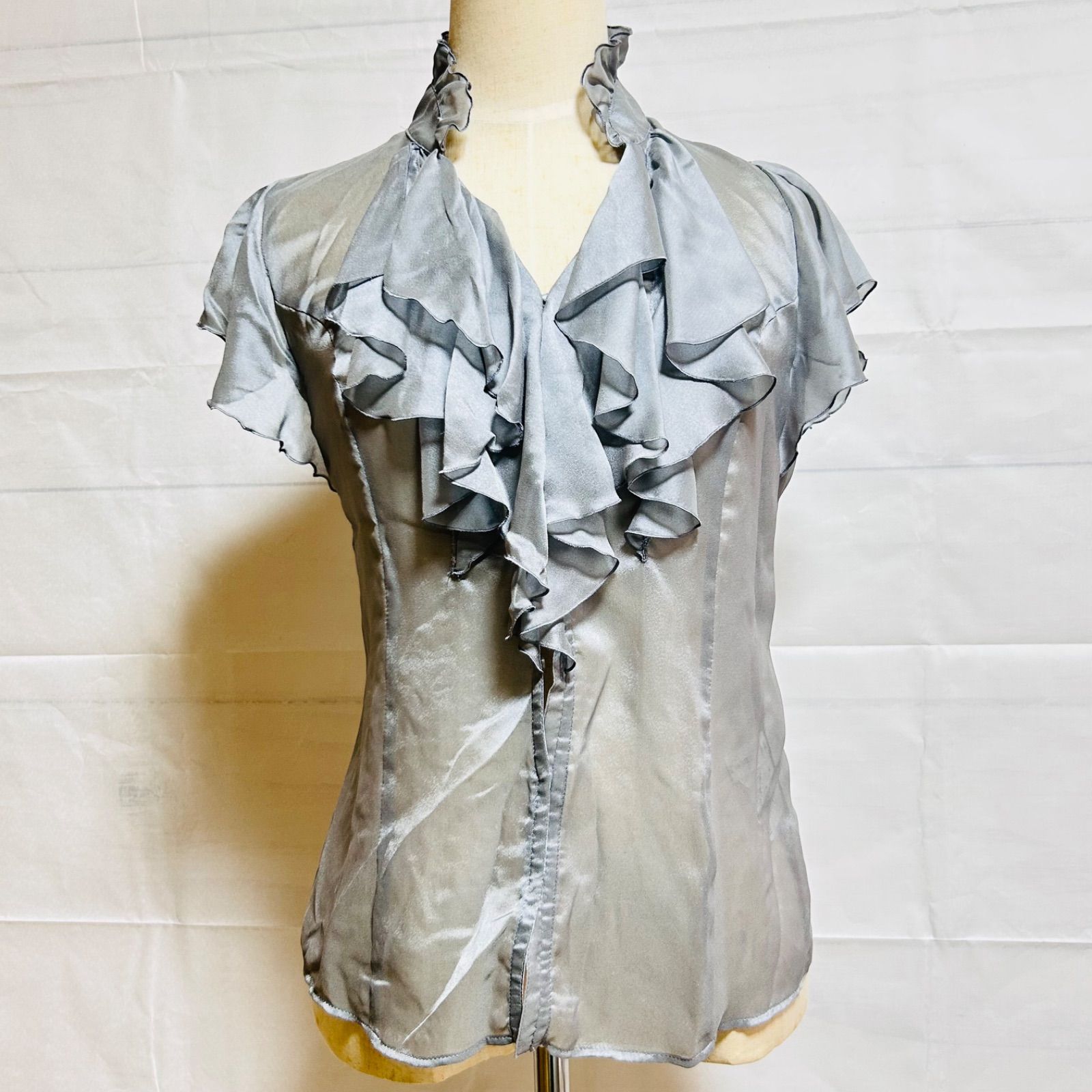 Pinky&Dianne フリルドットブラウス 38 セール】 [WEB限定商品] ドット