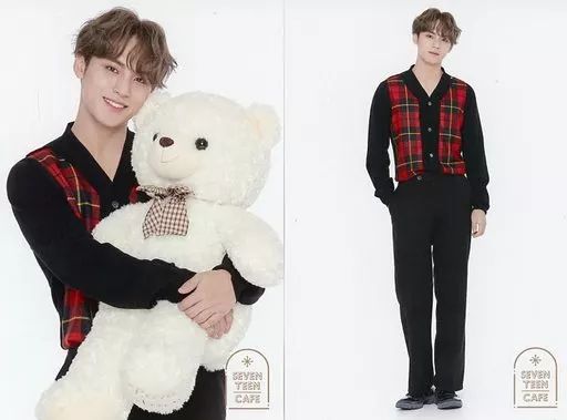 SEVENTEEN ミンギュ クマ トレカ カフェ 2020 ec winter 中古】ポストカード ミンギュ ポストカード2枚セット