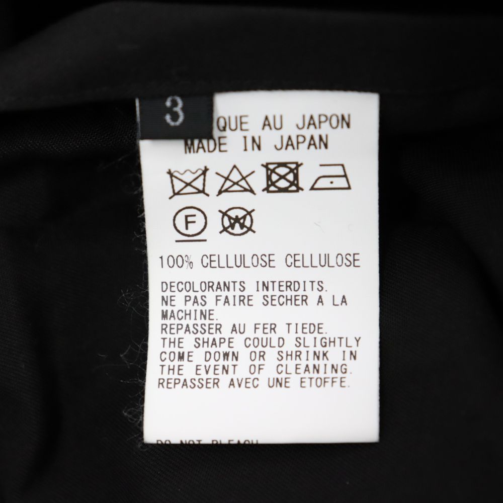 Ground Y (グラウンドワイ) 23SS テーラー ポンチョ ロングシャツ 