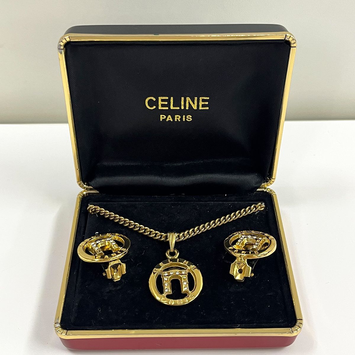 ２点セット　CELINE セリーヌ 凱旋門　 ネックレス　イヤリング　ゴールド 2点セット CELINE セリーヌ 凱旋門 ネックレス イヤリング ゴールド 2