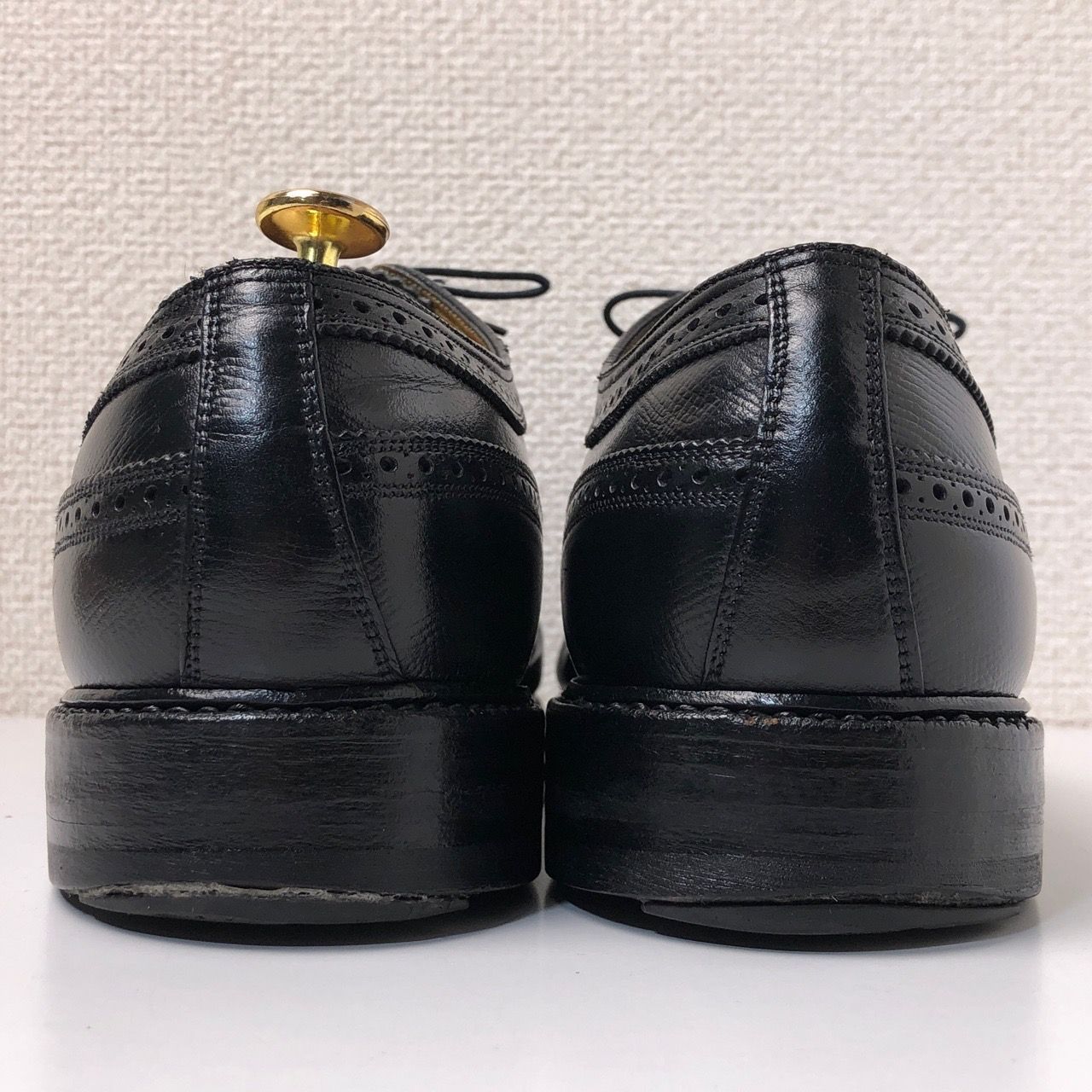 【70s】フローシャイム　インペリアル　革靴　ケンムール　ウィングチップ　黒 k-jnd18y24n21z2aa0.jpg