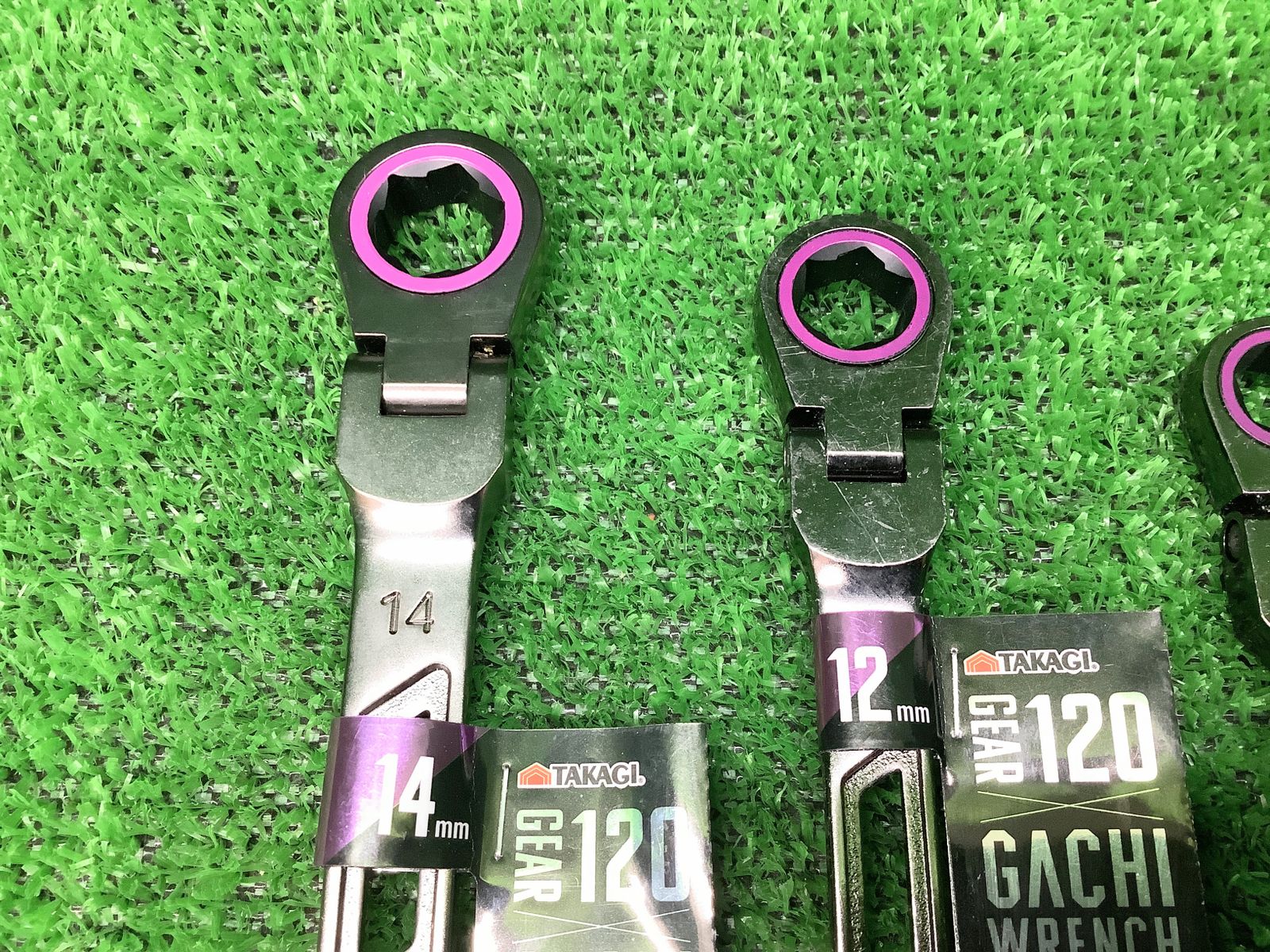 □未使用品 TAKAGI 高儀 8・10・12・14mm ガチレンチフレキシブル ※4本