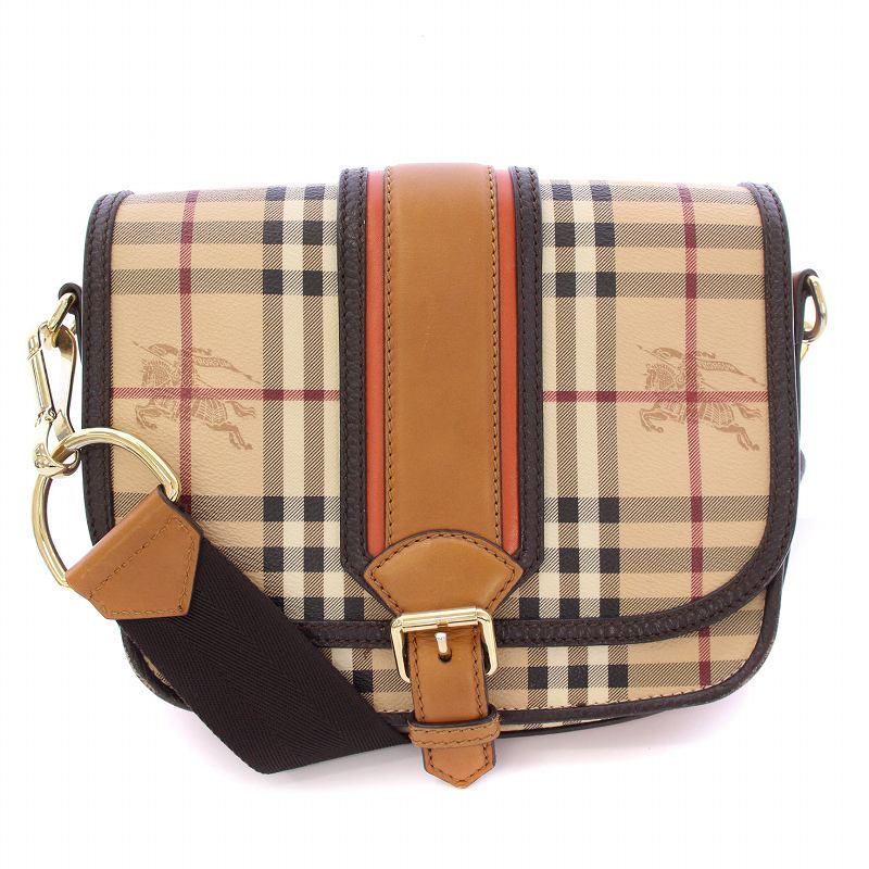 バーバリー BURBERRY ショルダーバッグ ノバチェック レザー