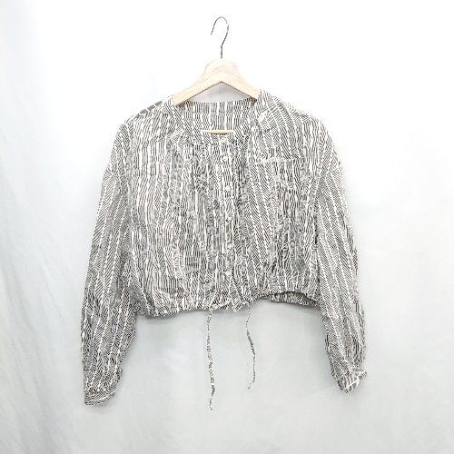 Adam et Rope' ストライプVネックワンピース 洗える＞深Vネックストライプワンピース | アダムエロペ(ADAM ET