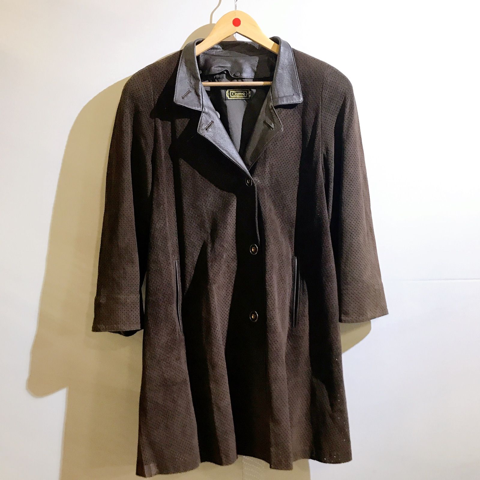Cizenne コート 美品】Cizenne シゼンヌ レザーコート 豚革 羊革 アウター