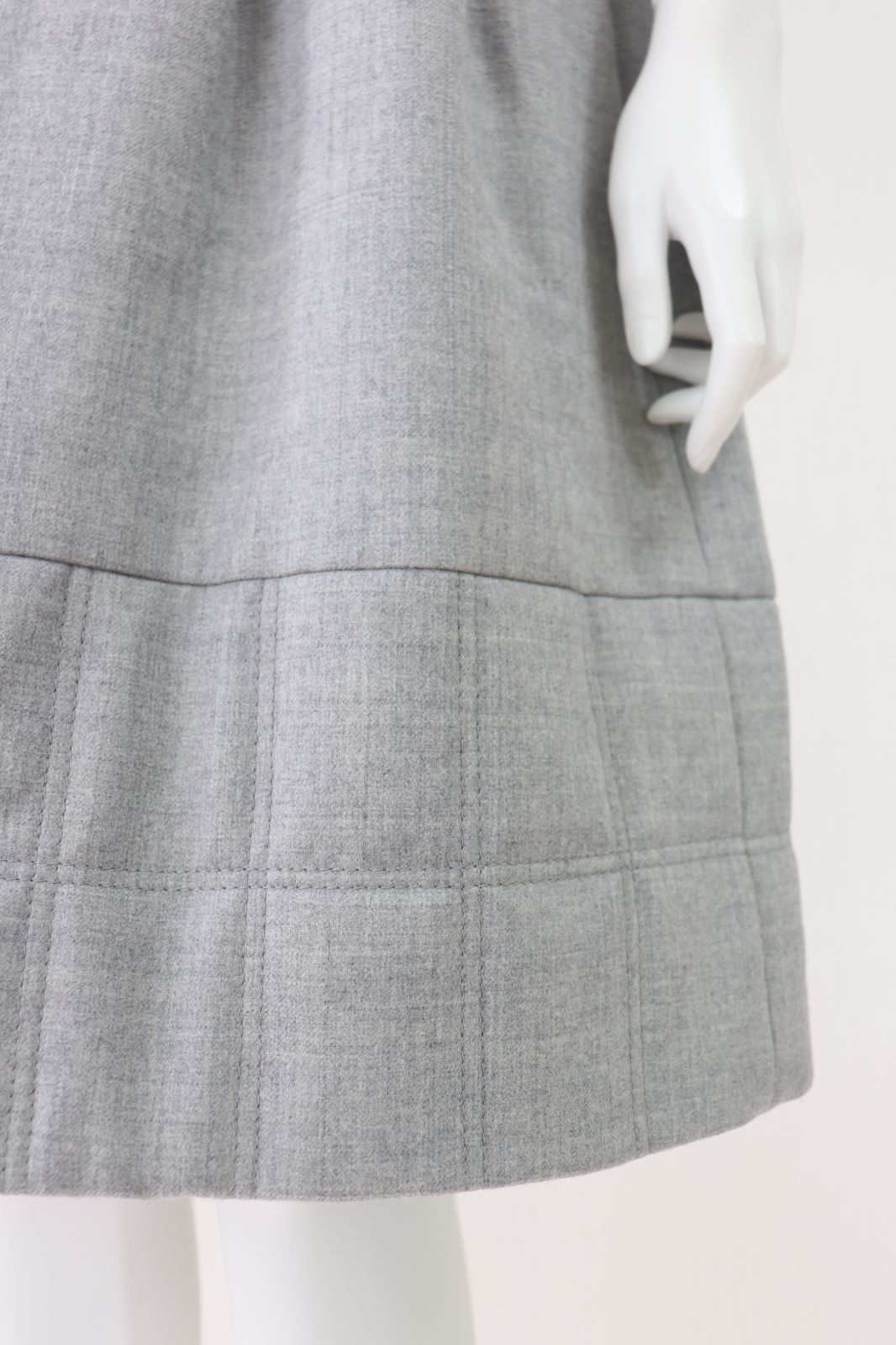 FOXEY 中綿入りウールスカート 39181 グレー フォクシー NICORILABO_COM