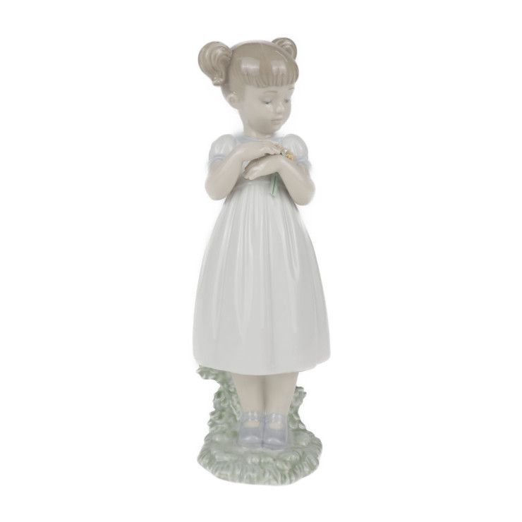 Lladr リヤドロ  素敵なお花 オブジェ 01008021 磁器   グレージュ ライトブルー マルチカラー 花と少女 インテリア 人形 置物 【本物保証】 楽天市場】リヤドロ 素敵なお花 フィギュア 人形 女性 女の子