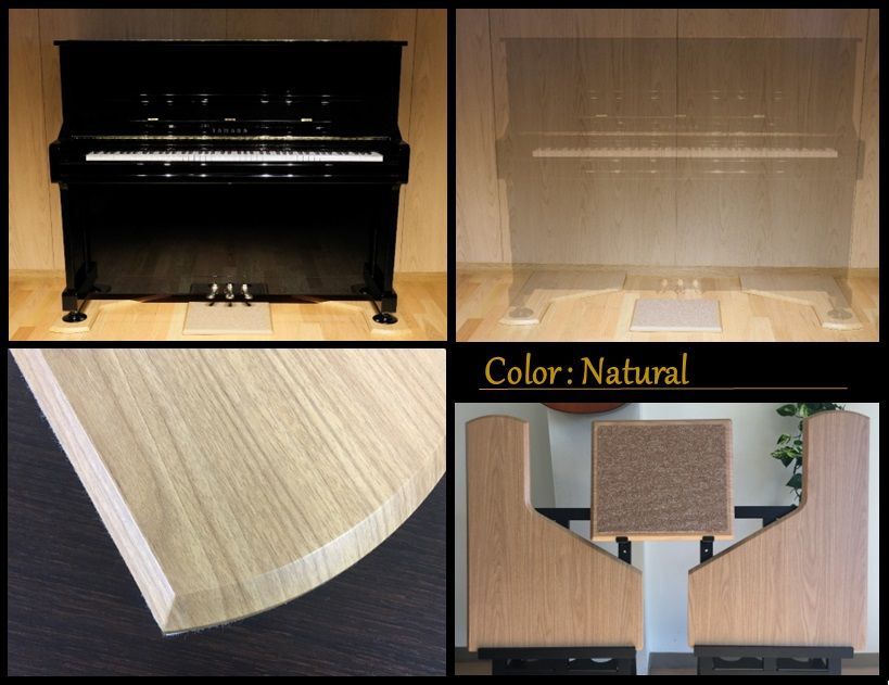 《Piano Smart Board》PSB-S1 3色から選択可能｜アップライトピアノ用 敷板ピアノ用マット インシュレーター対応　防傷 床保護 床補強 フラットボード 防音 防振　奥行68cm