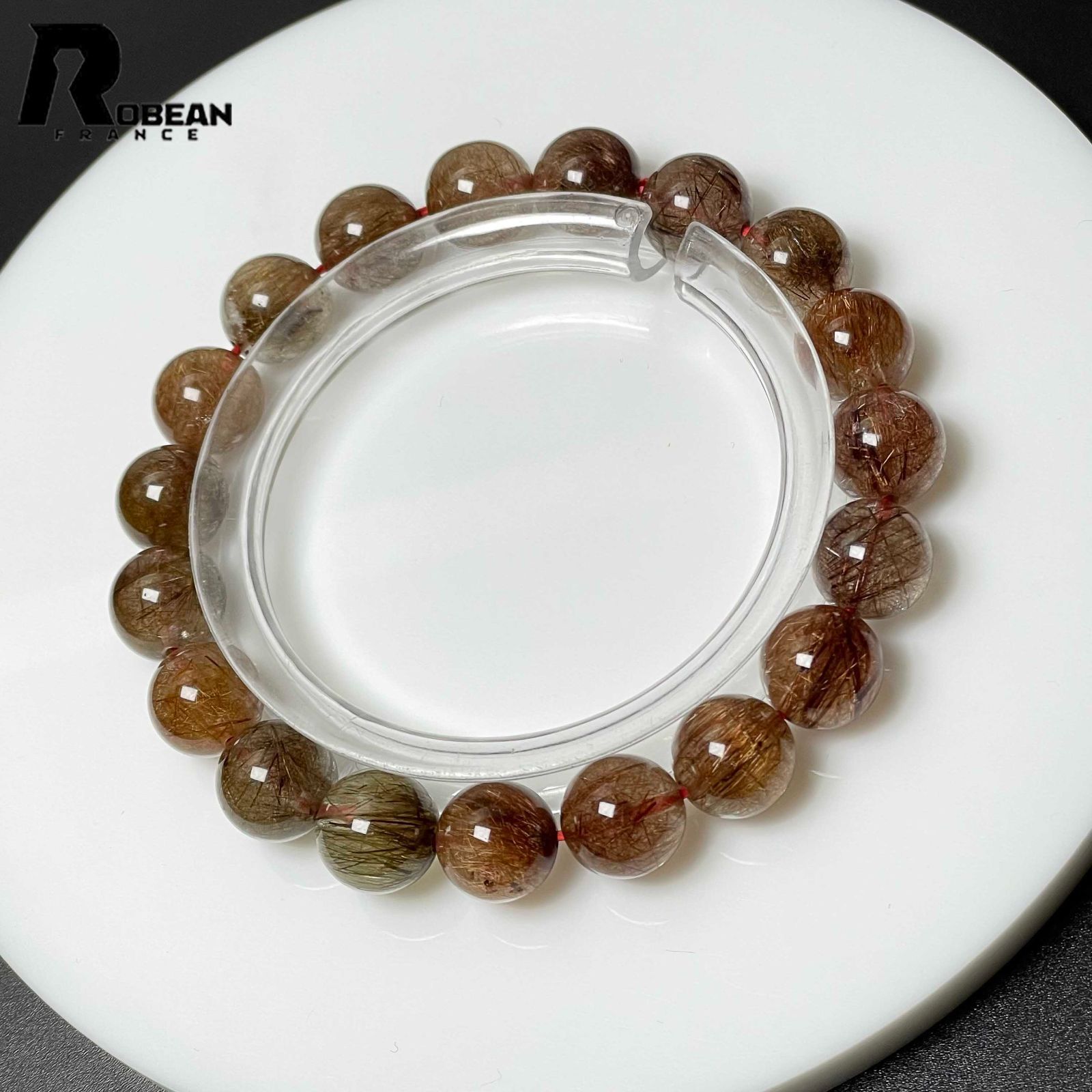 ROBEAN・ゴールドルチルクォーツ パワーストーン ブレスレット 天然石