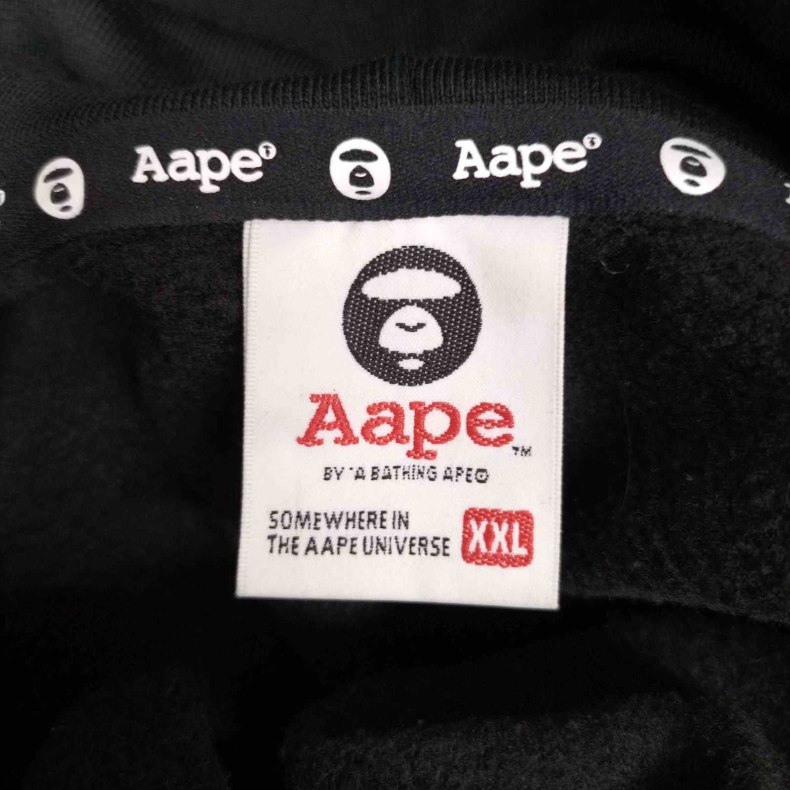 アベイシングエイプ A BATHING APE AAPE X NASA HOODED SWEATSHIRT 