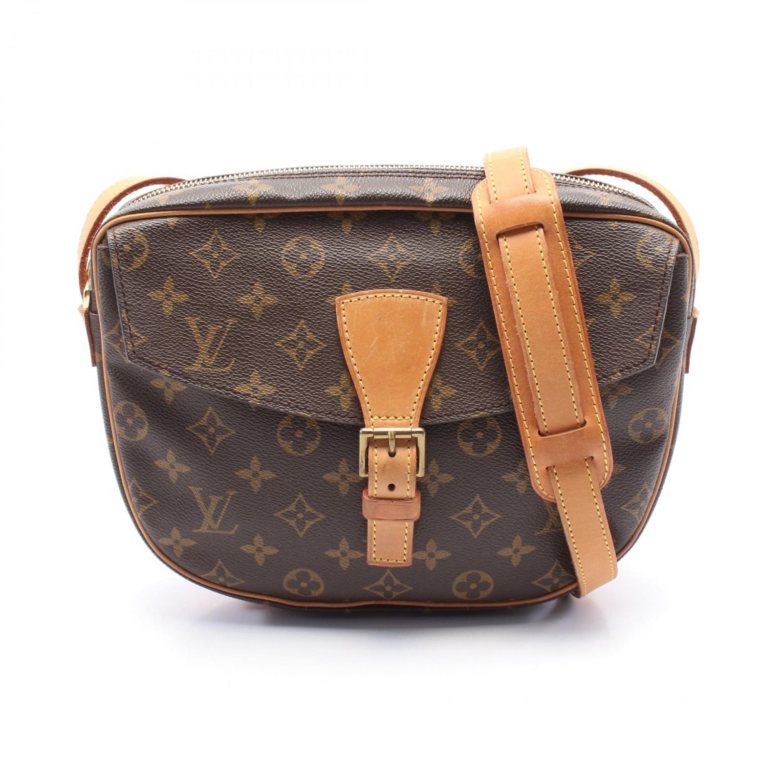 ルイ ヴィトン LOUIS VUITTON ショルダーバッグ ジュヌフィーユGM モノグラム M51225 PVCコーティングキャンバス レザー ジュヌフィーユGM レディース Used C
