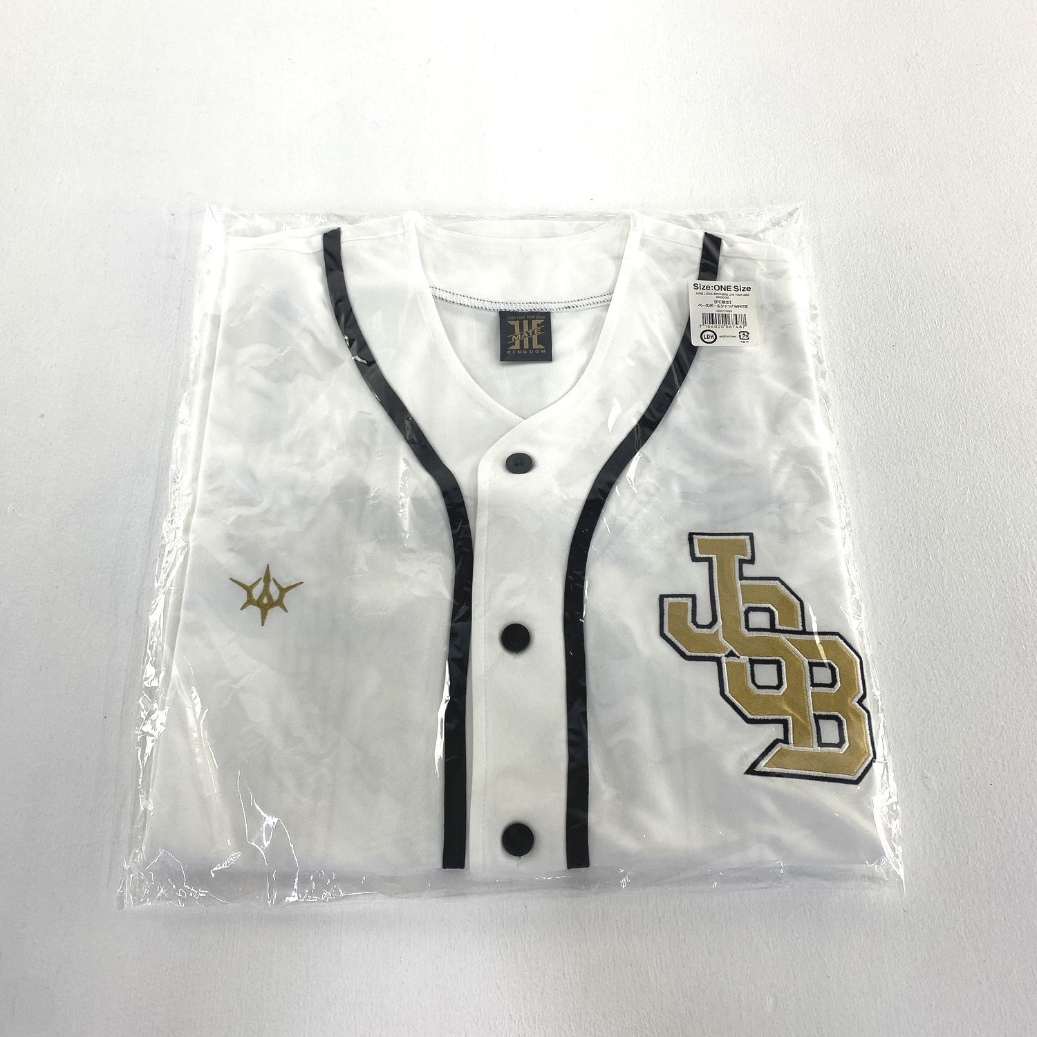 【★加古川物流】【美品】三代目JSB ベースボールシャツ 白　FC限定【361】 ☆加古川物流】【美品】三代目JSB ベースボールシャツ 白 FC限定