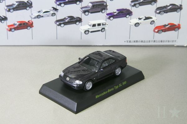 中古品＞京商 1/64 メルセデス・ベンツ タイプ SL500 ブラック