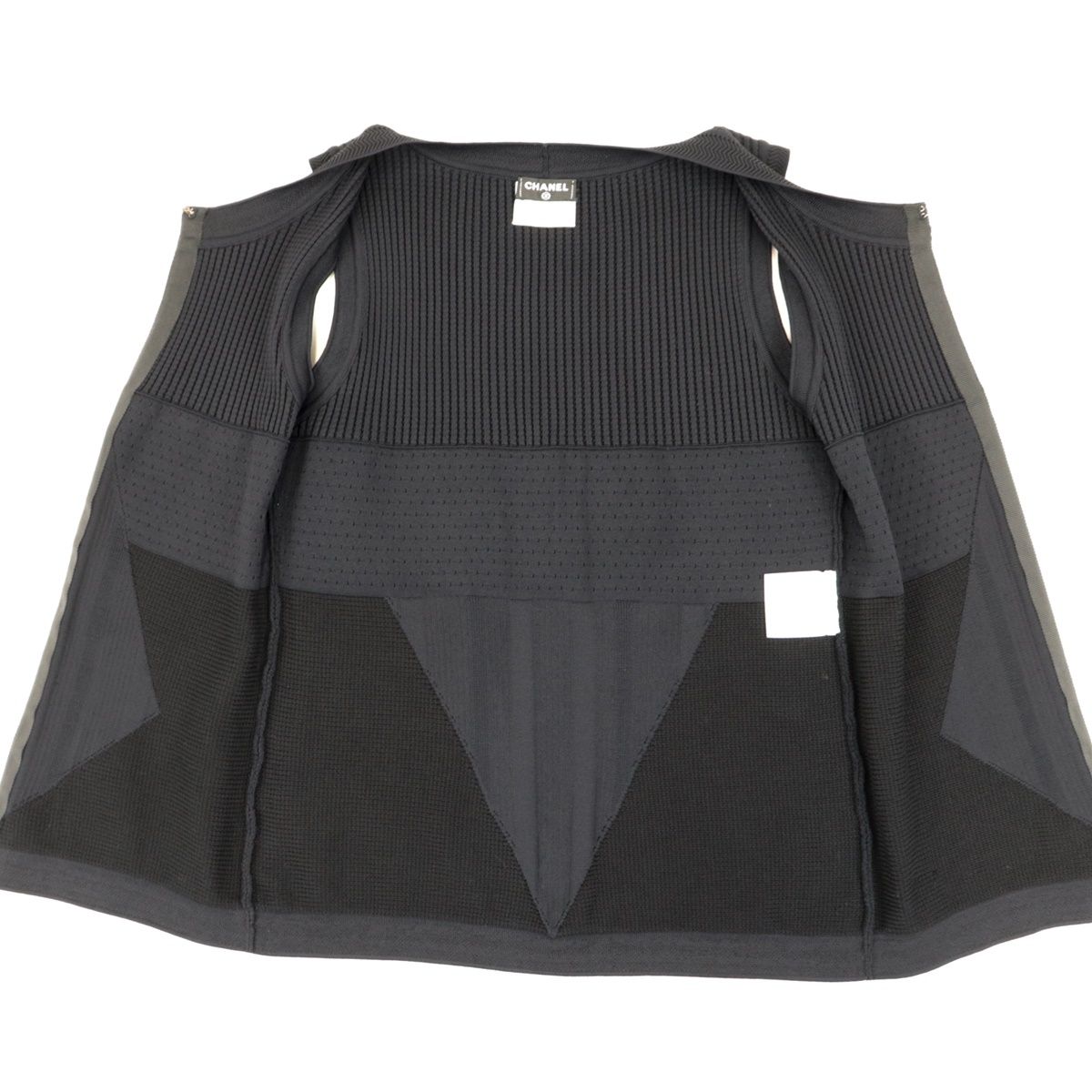 美品 シャネル P46 ニット ベスト レディース 黒 34 CHANEL - メルカリ
