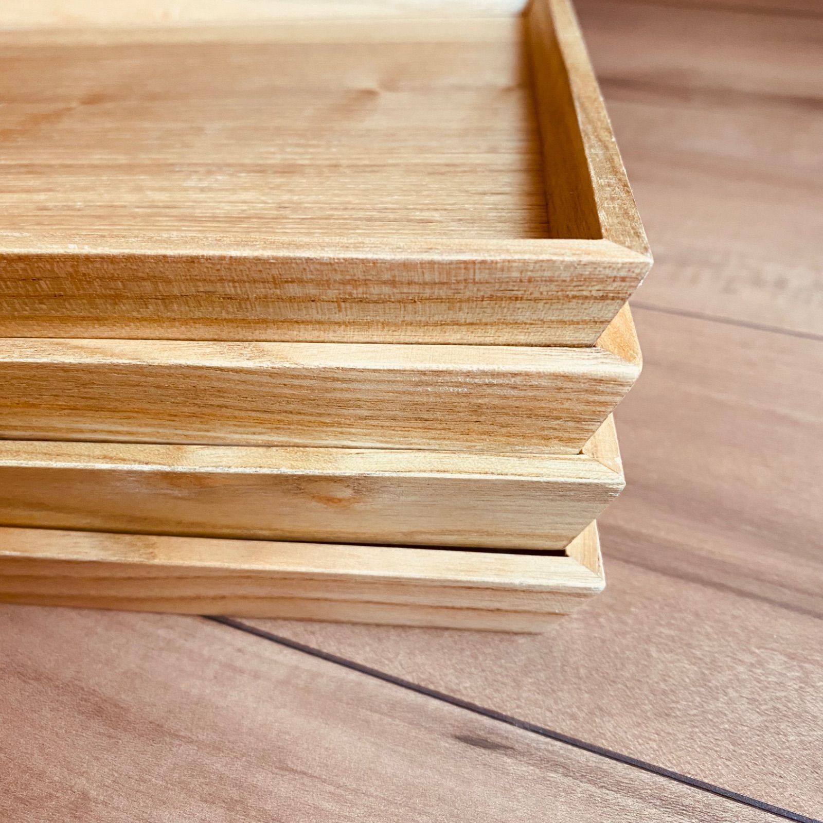 新品 木製トレー 5枚セット 木 トレイ お盆 お食事トレイ xzdsryl